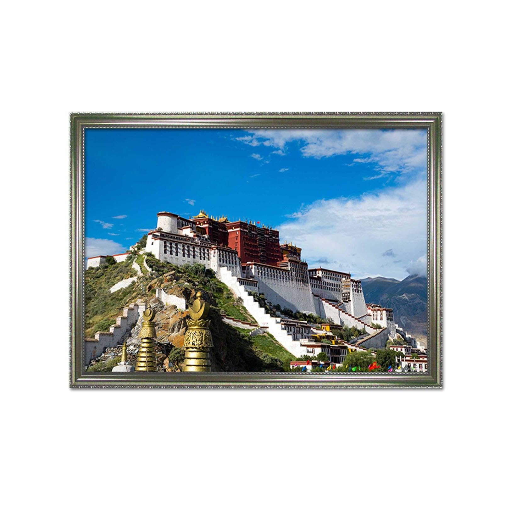 3D Above The Palace 188 Fake Framed Print Painting Wallpaper AJ Creativity Home