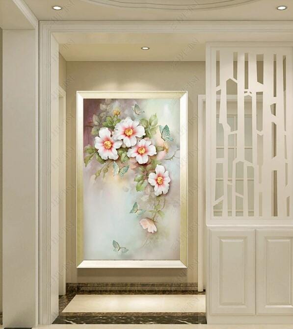 3D Flowers Bloom WC266 Wall Murals Wallpaper AJ Wallpaper 2