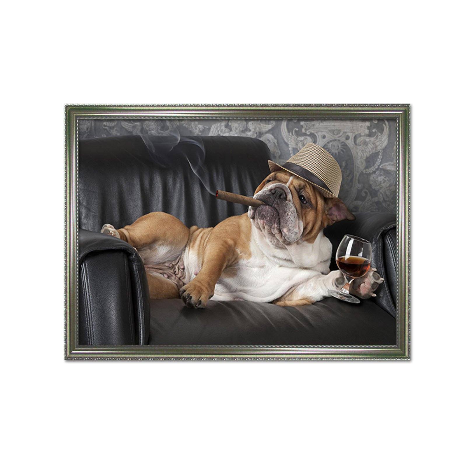 3D Social Shar Pei 059 Fake Framed Print Painting Wallpaper AJ Creativity Home