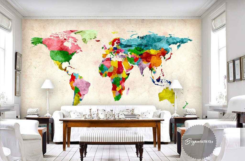 3D Abstract Map 226 Wall Murals Wallpaper AJ Wallpaper 2