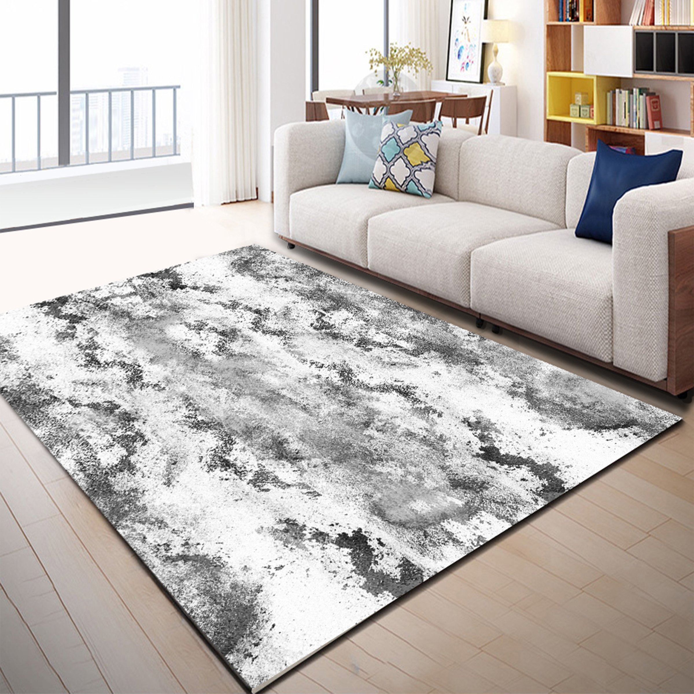 3D Black Inkjet WG183 Non Slip Rug Mat Mat AJ Creativity Home