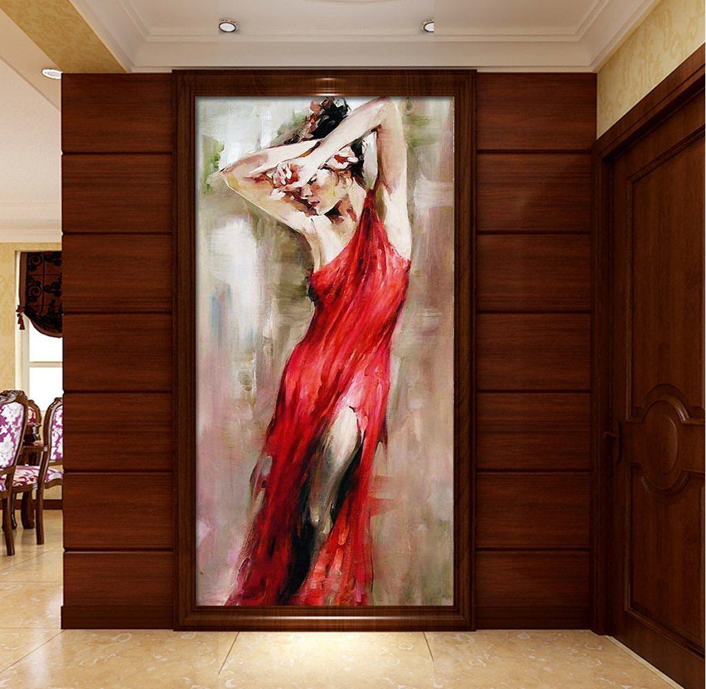 3D Painted Lady 560 Wall Murals Wallpaper AJ Wallpaper 2
