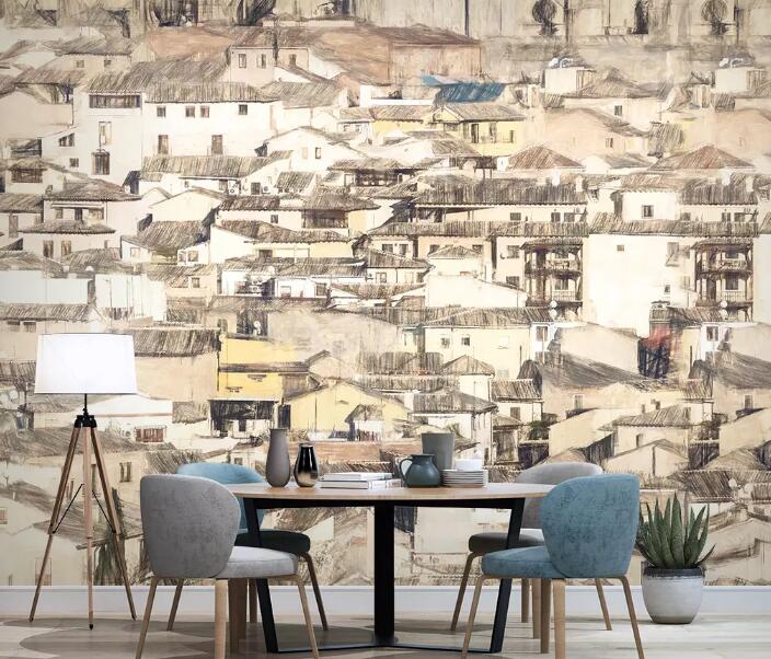 3D Small Town 646 Wall Murals Wallpaper AJ Wallpaper 2