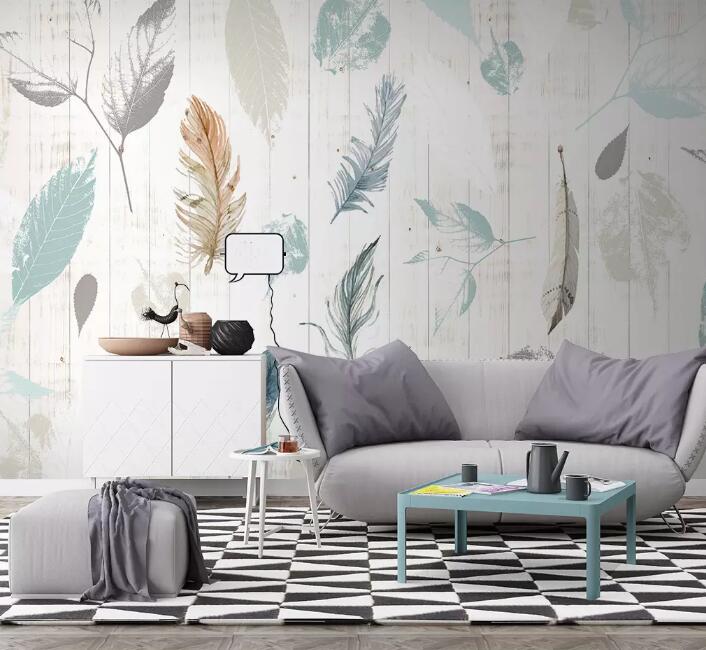 3D Cute Feather 541 Wall Murals Wallpaper AJ Wallpaper 2