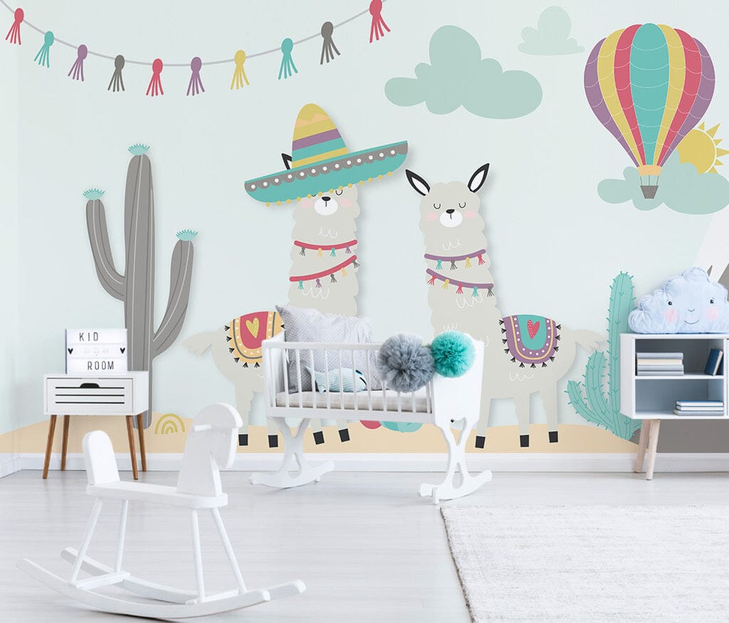 3D Sheep Balloon WC004 Wall Murals Wallpaper AJ Wallpaper 2