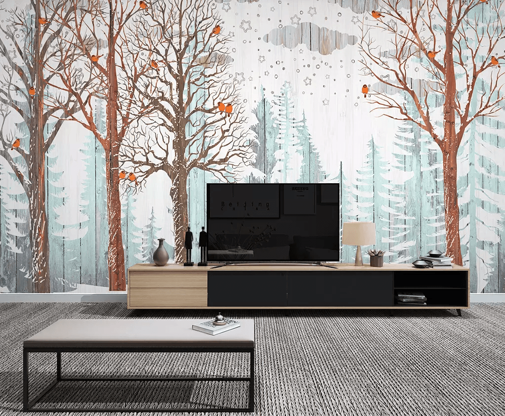 3D Oil Painting Tree 434 Wallpaper AJ Wallpaper 2