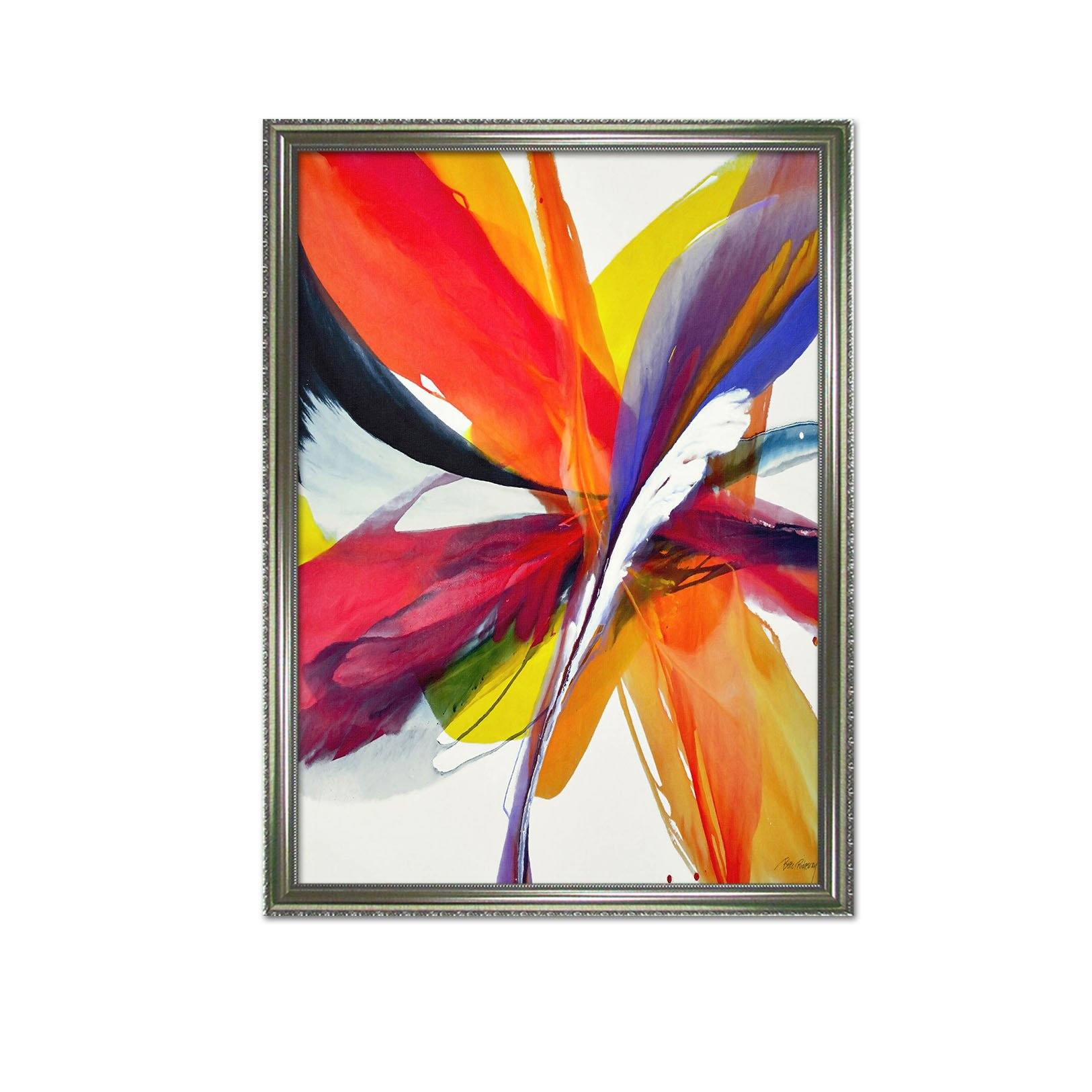 3D Graffiti Feather 112 Fake Framed Print Painting Wallpaper AJ Creativity Home