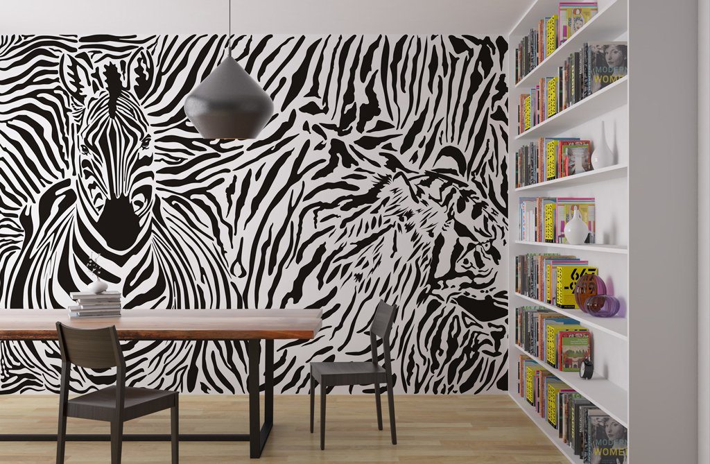 3D Zebra 390 Wall Murals Wallpaper AJ Wallpaper 2