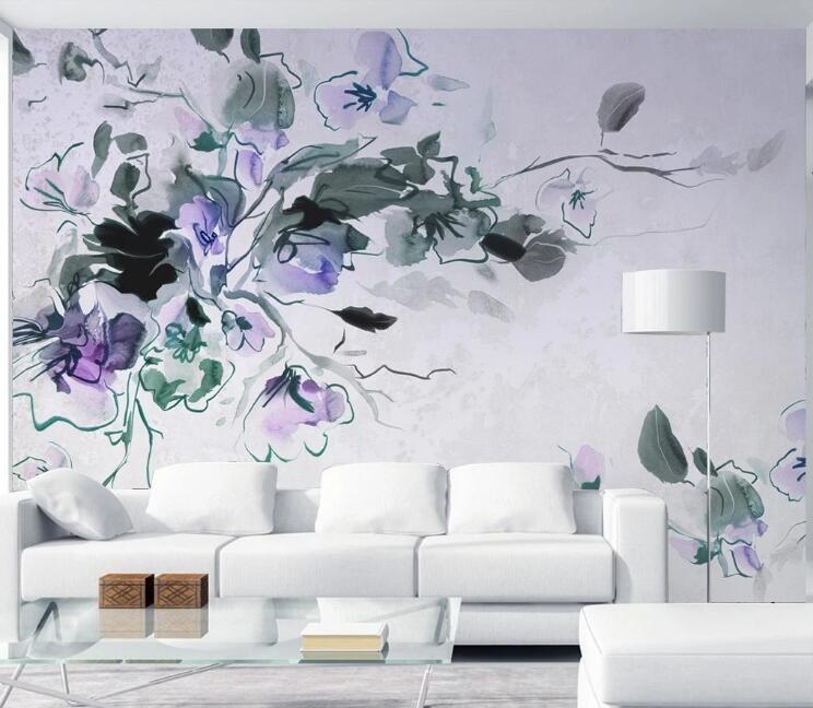 3D Colored Flowers 1048 Wall Murals Wallpaper AJ Wallpaper 2