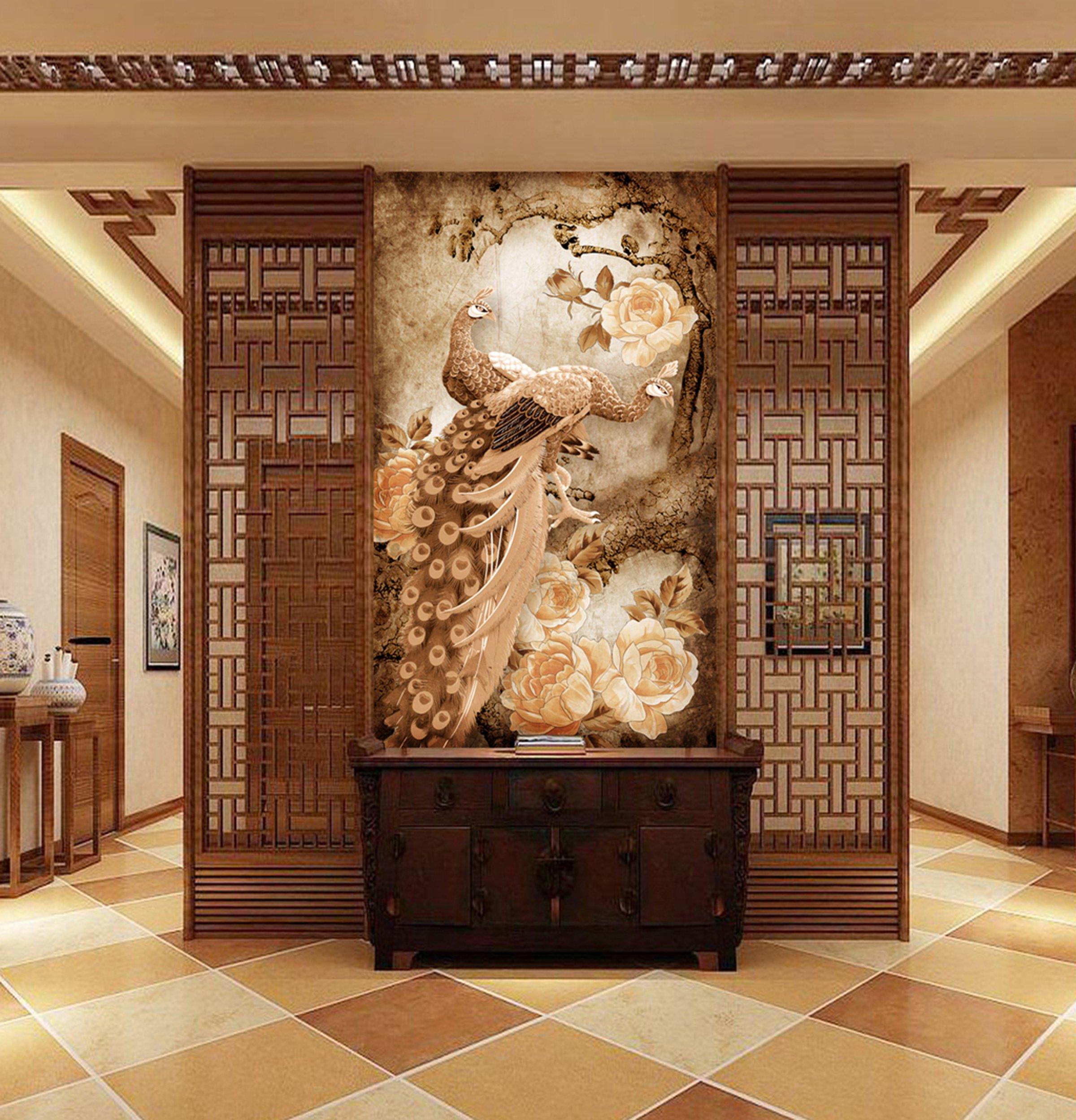 3D Peacock 376 Wall Murals Wallpaper AJ Wallpaper 2