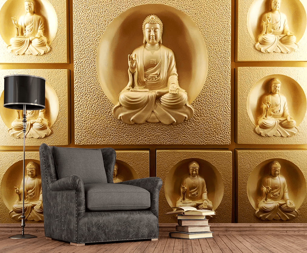 3D Buddha Meditate 427 Wallpaper AJ Wallpaper 2