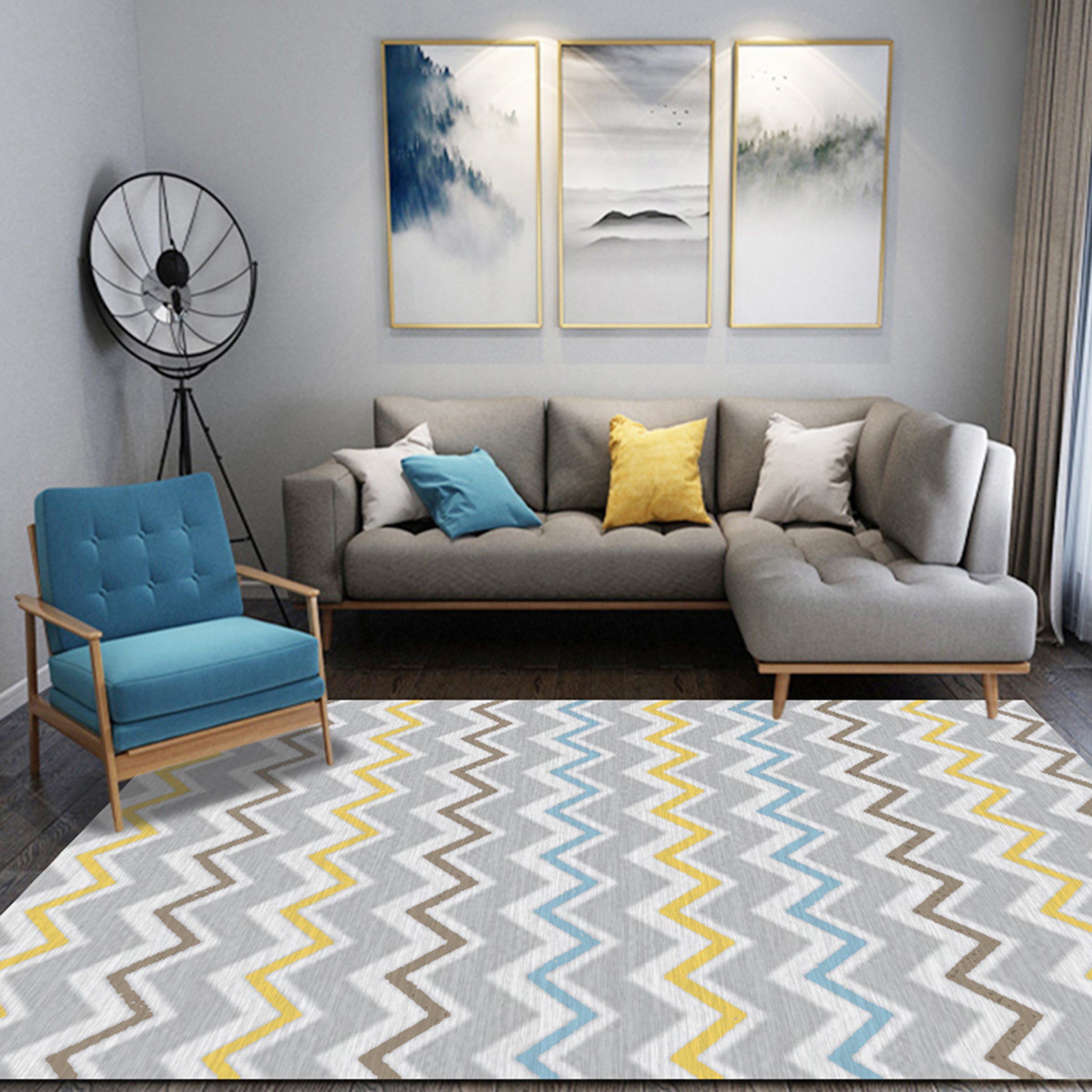 3D Color Pattern WG271 Non Slip Rug Mat Mat AJ Creativity Home