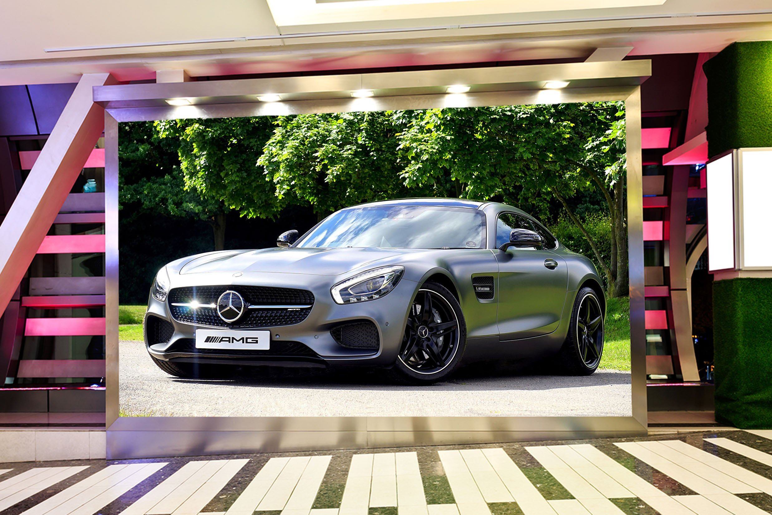 3D Tree Atuo 906 Vehicle Wall Murals Wallpaper AJ Wallpaper 2