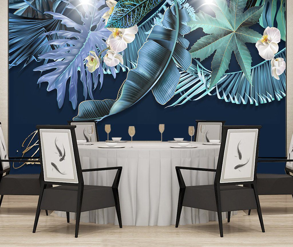 3D Leaves 661 Wall Murals Wallpaper AJ Wallpaper 2