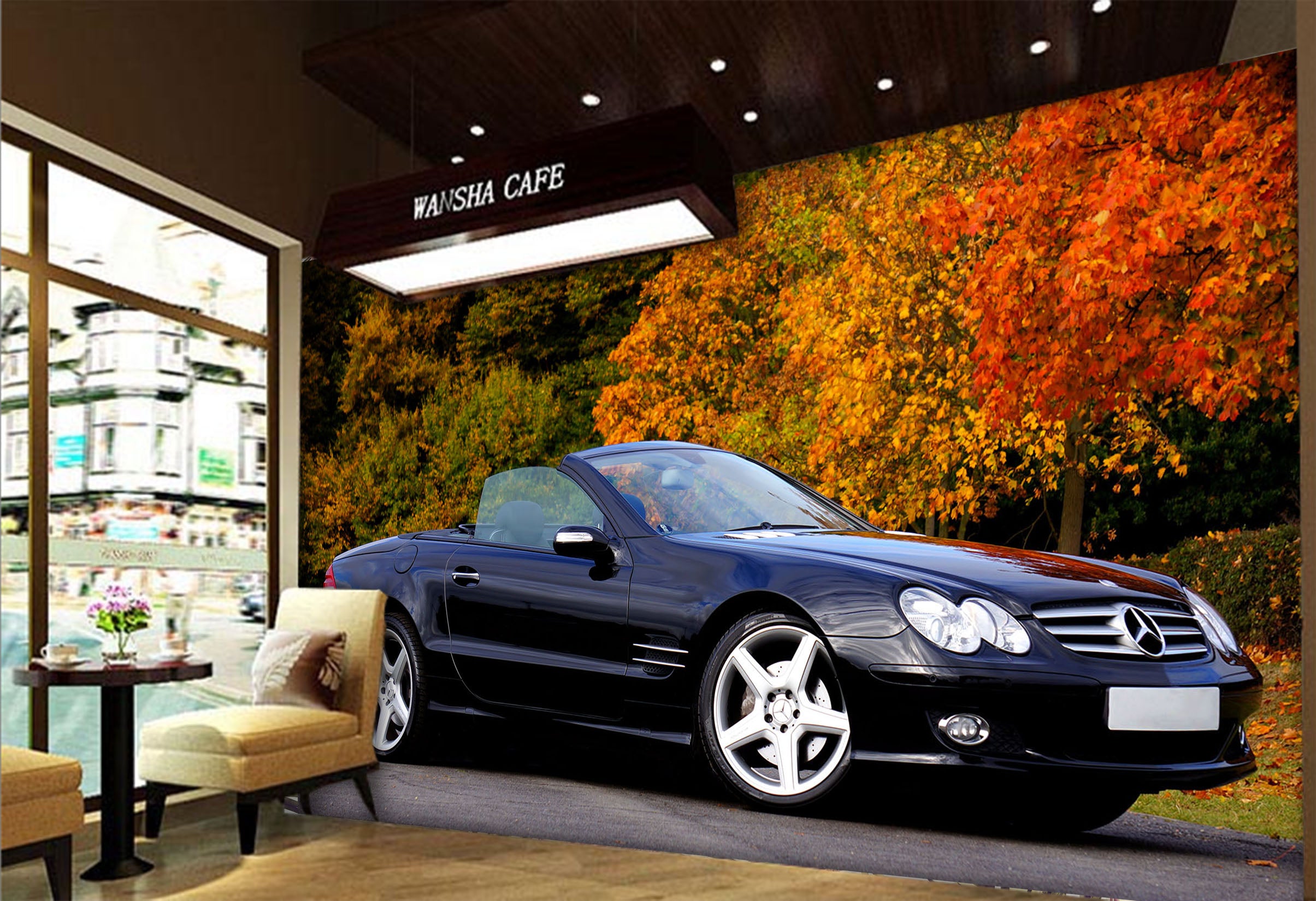 3D Automobile Maple 106 Vehicle Wall Murals