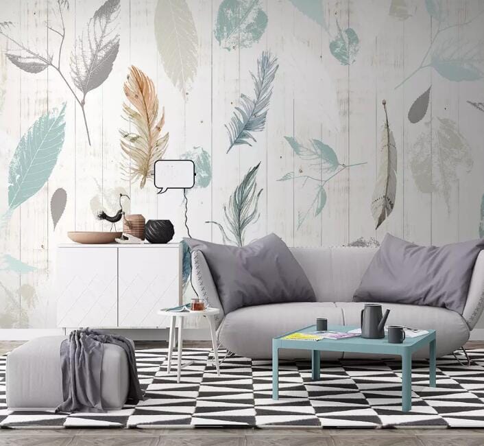 3D Colored Feathers 1876 Wall Murals Wallpaper AJ Wallpaper 2