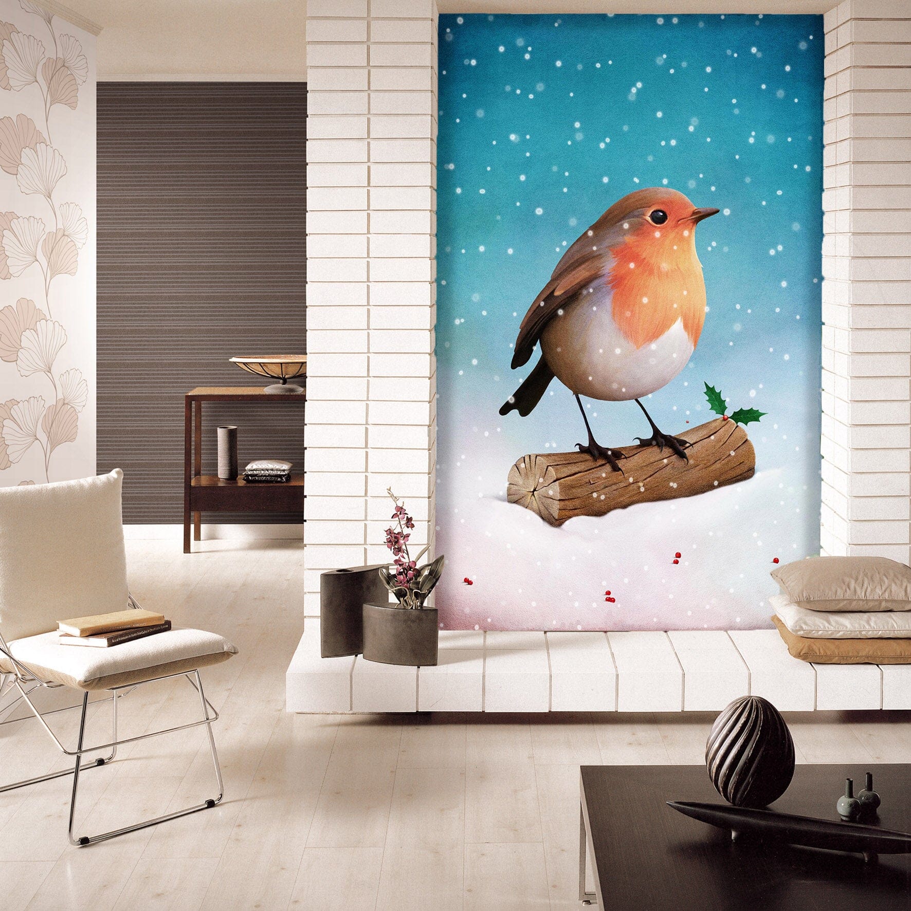 3D Bird Branch 1094 Wall Murals Wallpaper AJ Wallpaper 2