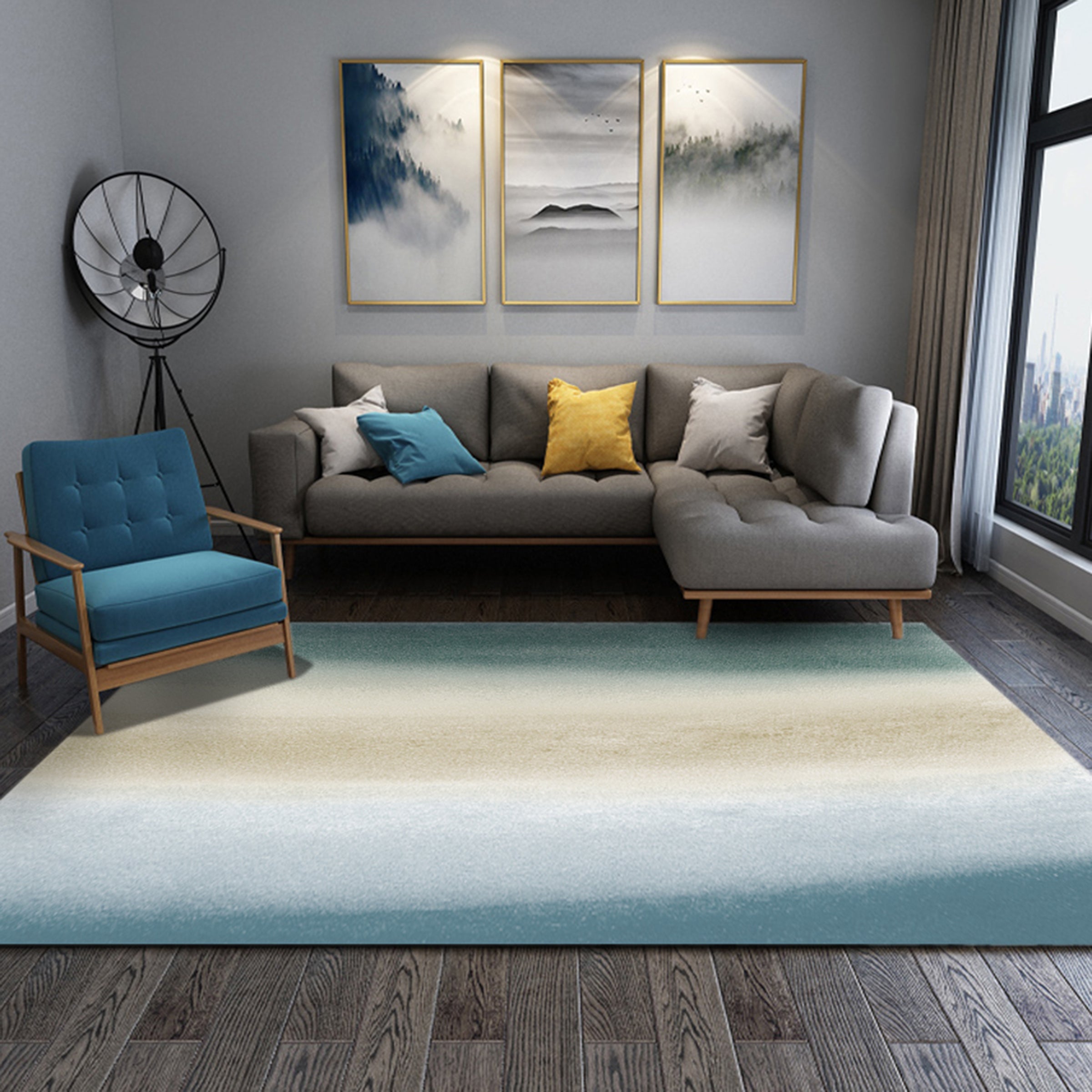 3D Colored Lines WG197 Non Slip Rug Mat Mat AJ Creativity Home