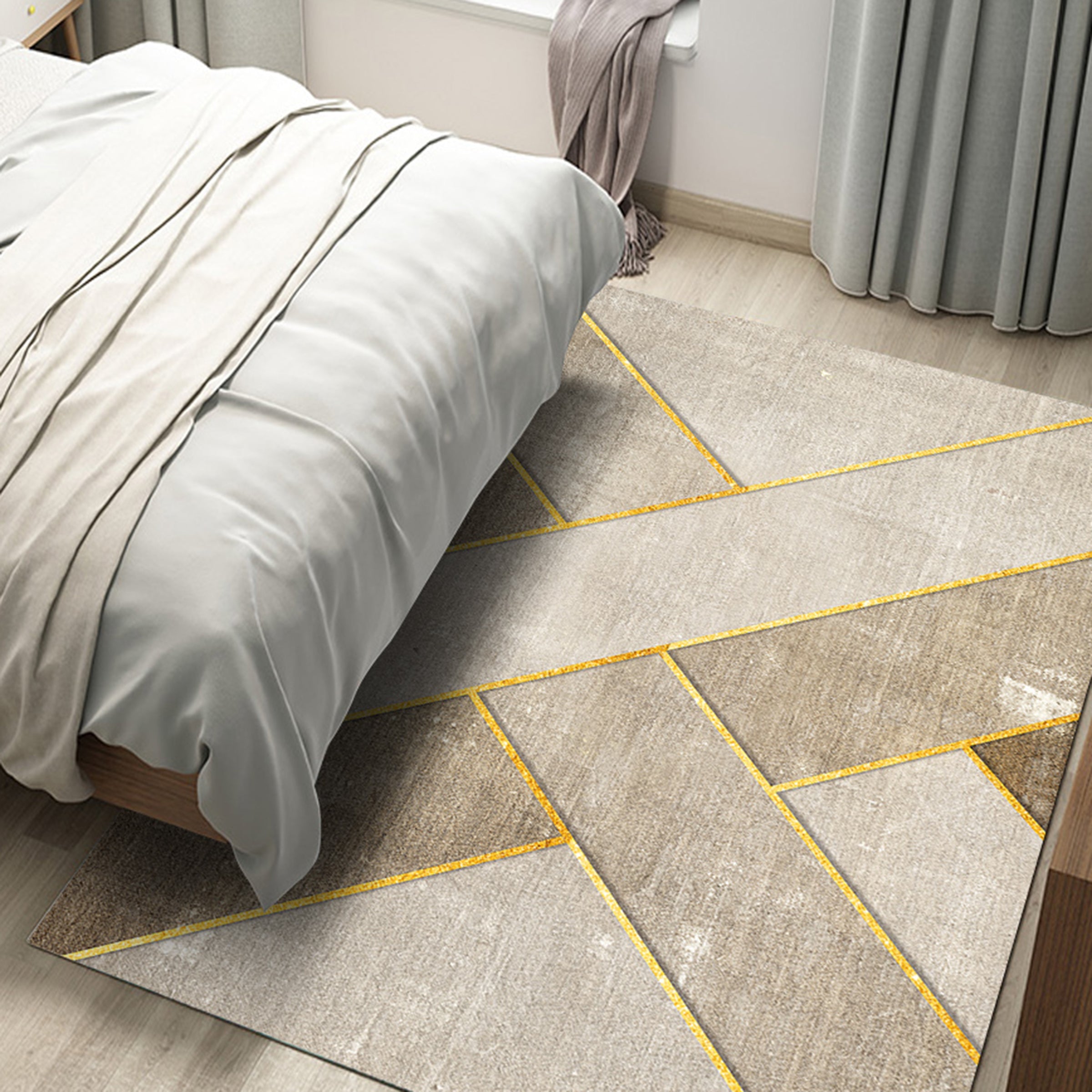 3D Color Geometry WG212 Non Slip Rug Mat Mat AJ Creativity Home