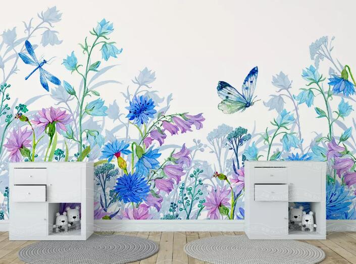 3D Hundred Flowers 1344 Wall Murals Wallpaper AJ Wallpaper 2