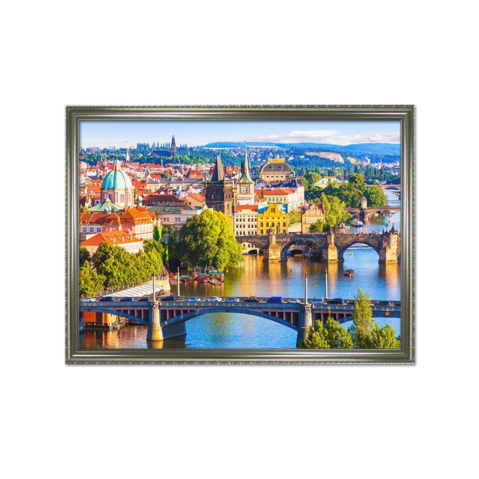 3D Beautiful City 157 Fake Framed Print Painting Wallpaper AJ Creativity Home