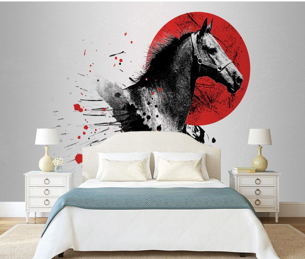 3D Oil Painting Horse 343 Wall Murals Wallpaper AJ Wallpaper 2