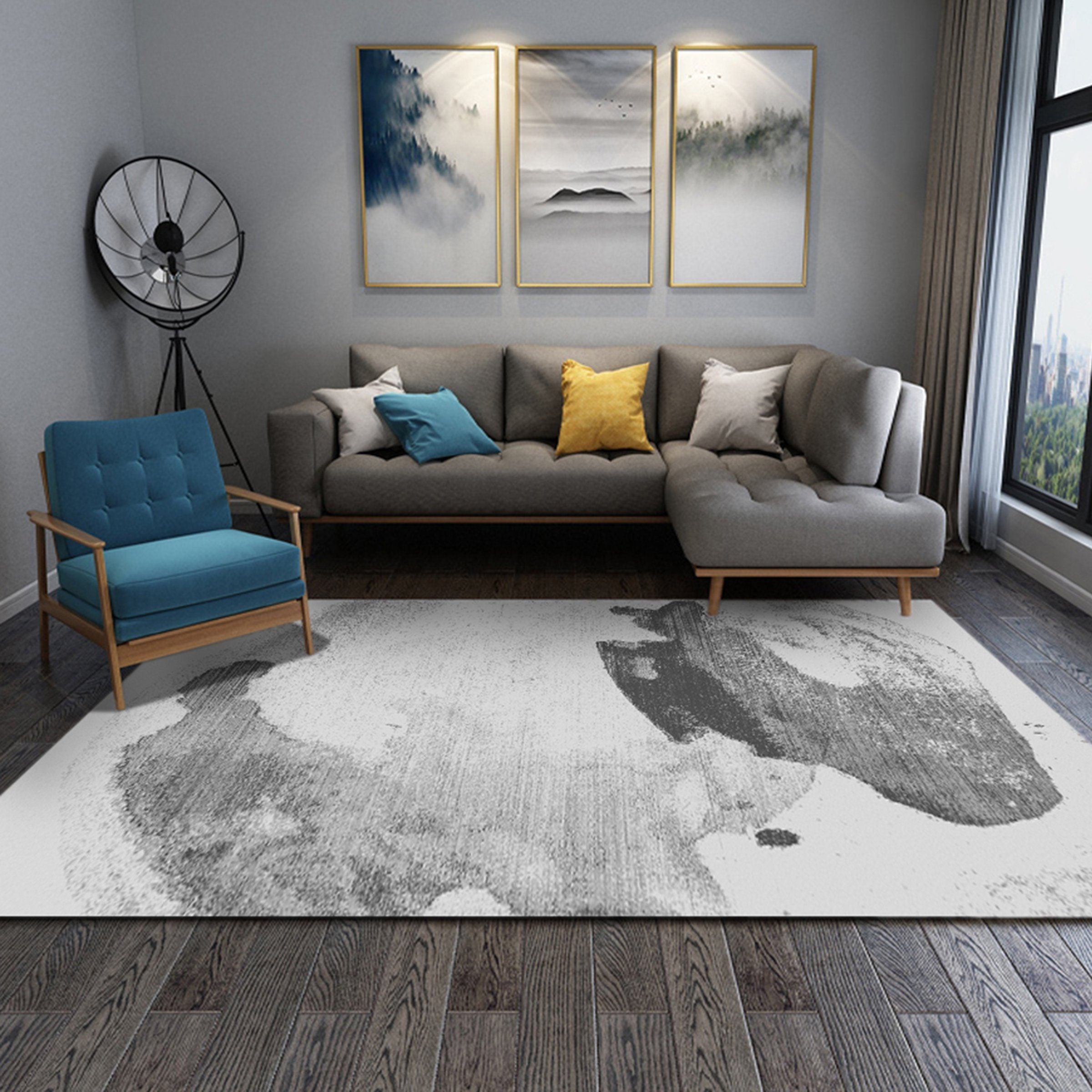 3D Black Pattern WG240 Non Slip Rug Mat Mat AJ Creativity Home