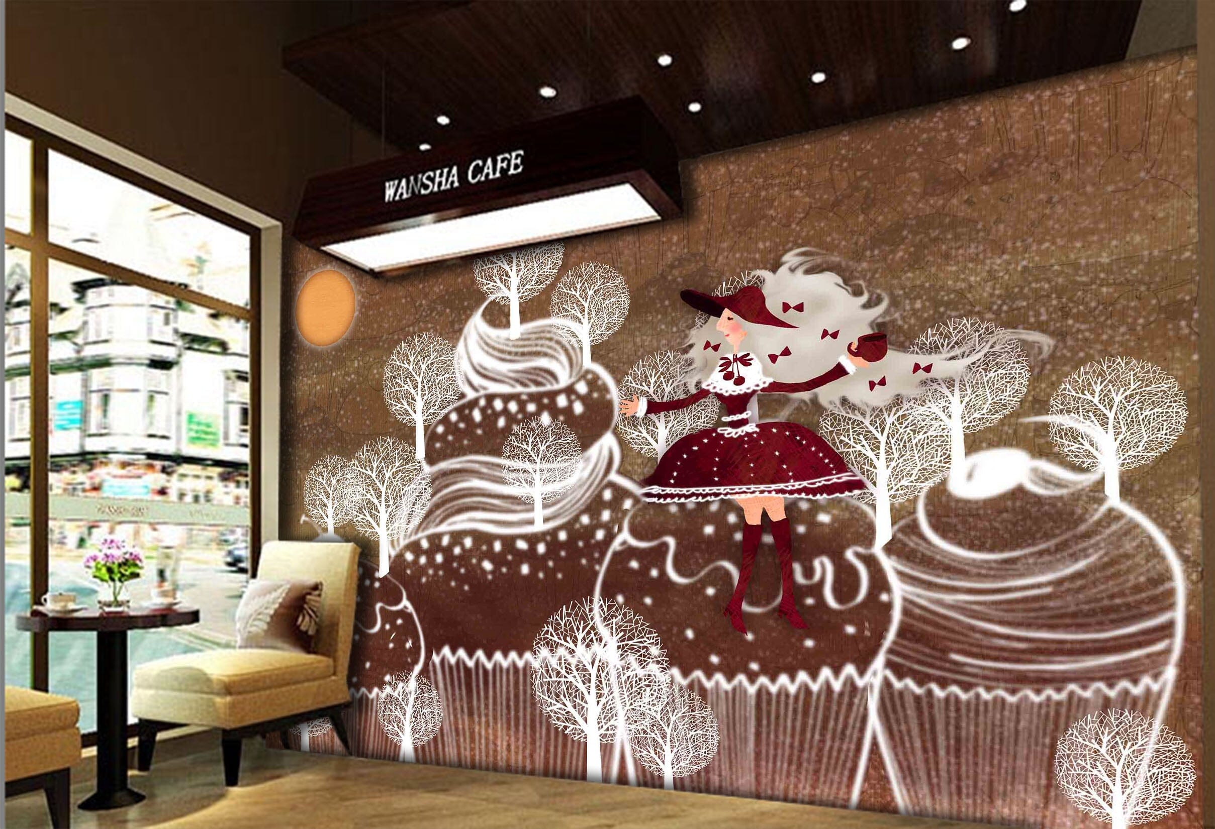 3D Freshly Baked Cake 1087 Wall Murals Wallpaper AJ Wallpaper 2