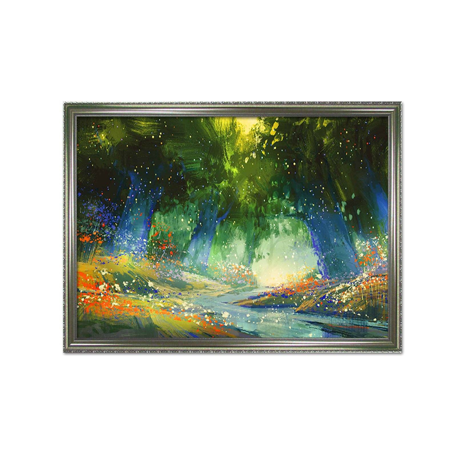 3D Abstract Painting 092 Fake Framed Print Painting Wallpaper AJ Creativity Home