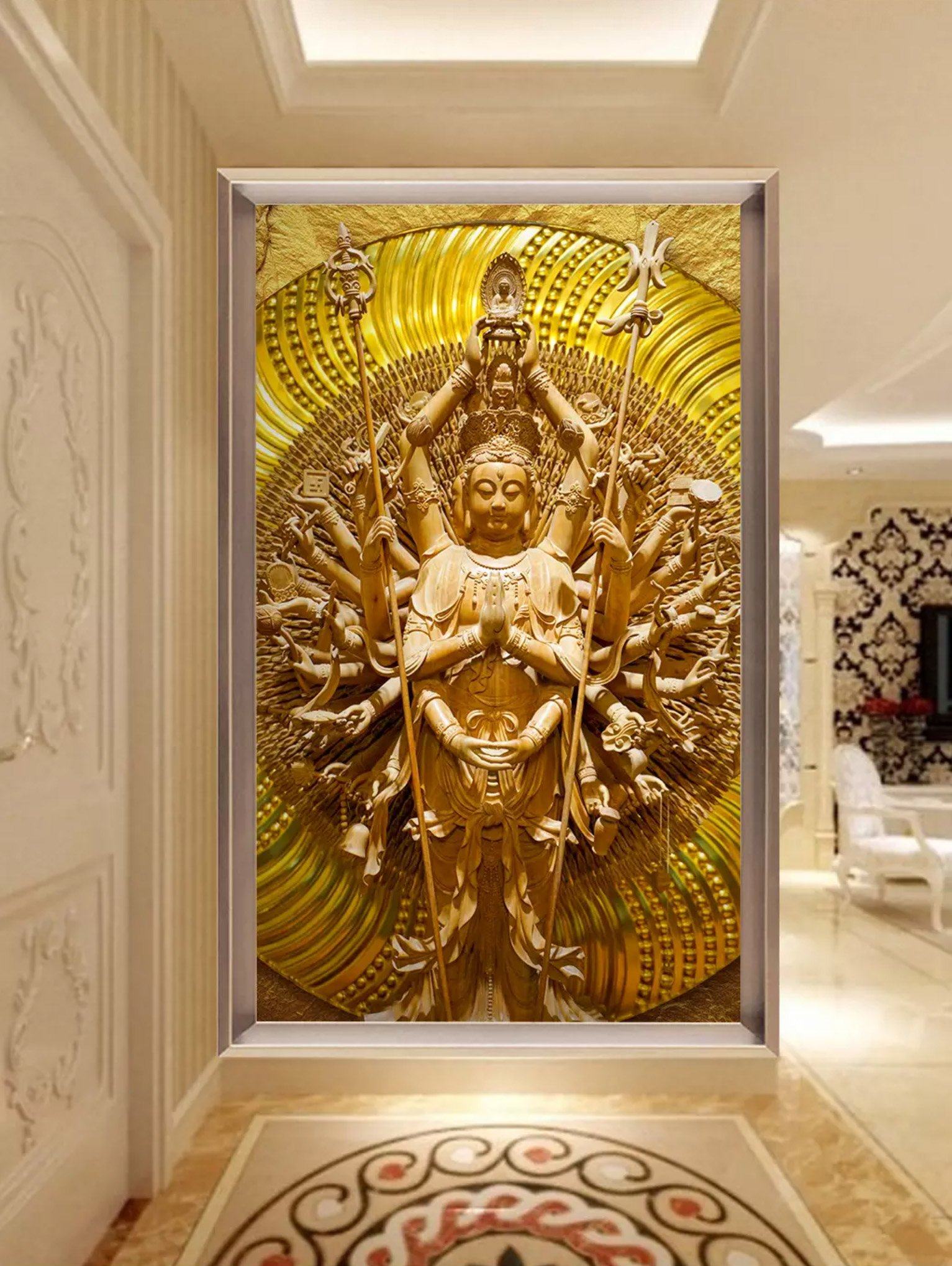 3D Meditation Thousand Hands 352 Wallpaper AJ Wallpaper