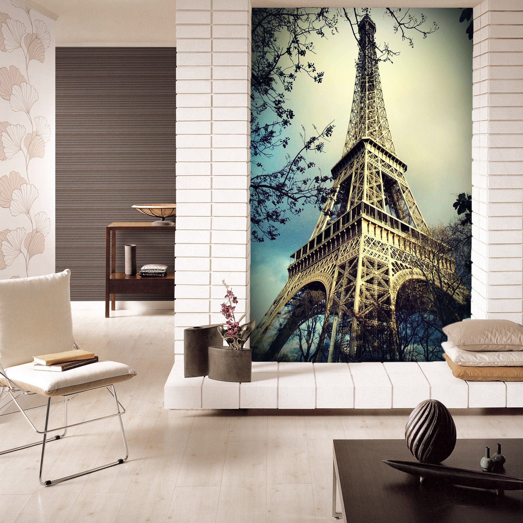 3D Eiffel Tower 105 Wall Murals Wallpaper AJ Wallpaper 2
