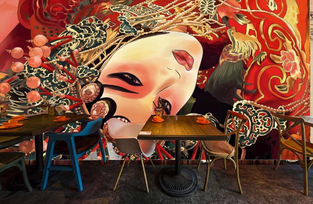 3D Peking Opera Woman 524 Wall Murals Wallpaper AJ Wallpaper 2