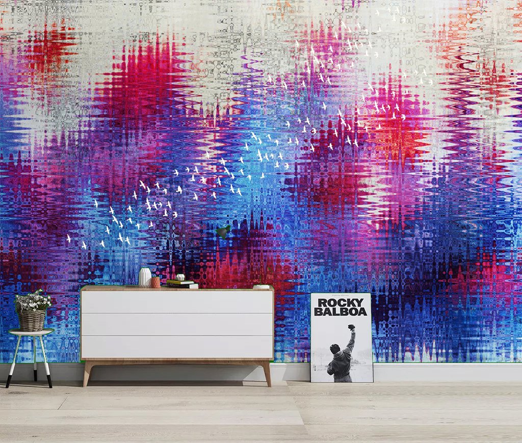 3D Abstract Blue Purple 669 Wall Murals Wallpaper AJ Wallpaper 2