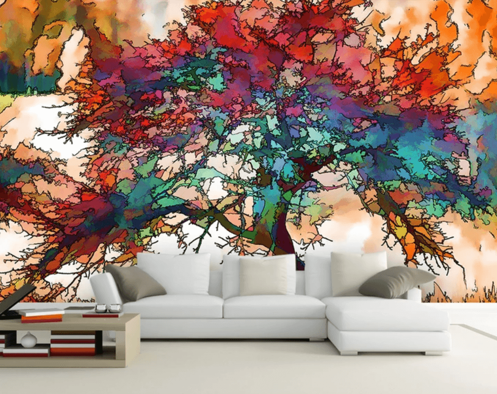3D Color Tree 3 Wallpaper AJ Wallpaper 2
