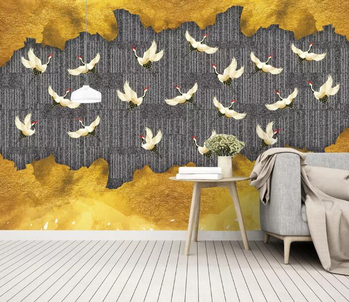 3D White Bird 907 Wall Murals Wallpaper AJ Wallpaper 2