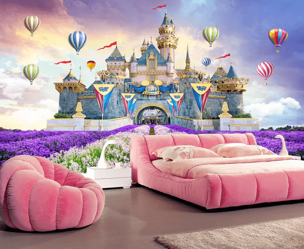 3D Castle Lavender 55 Wallpaper AJ Wallpaper 2