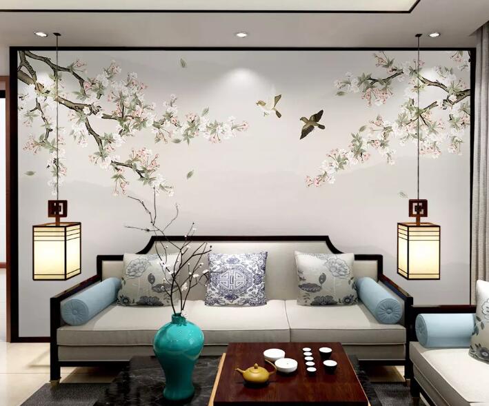 3D Tree Branch 929 Wall Murals Wallpaper AJ Wallpaper 2