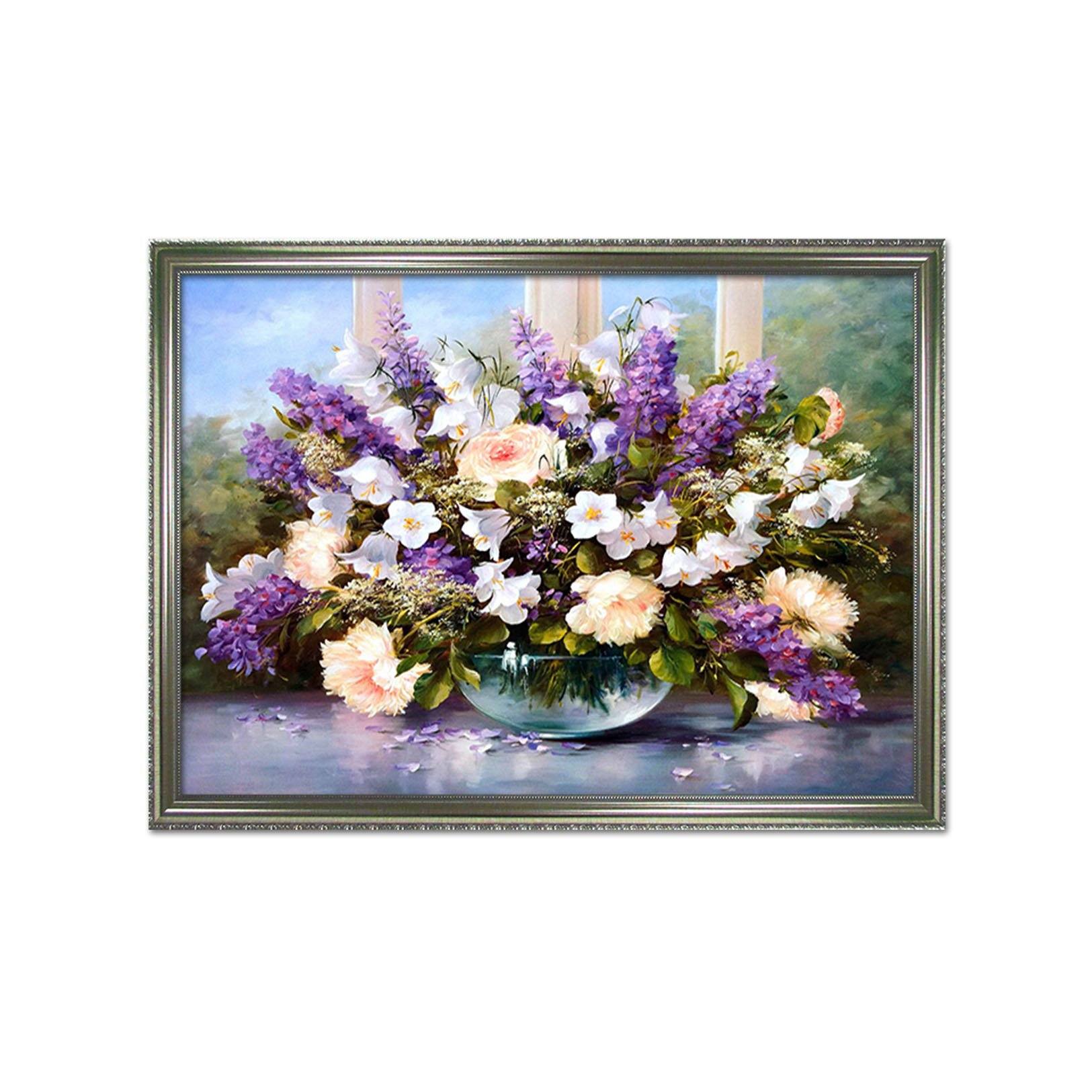 3D flower Pot 120 Fake Framed Print Painting Wallpaper AJ Creativity Home