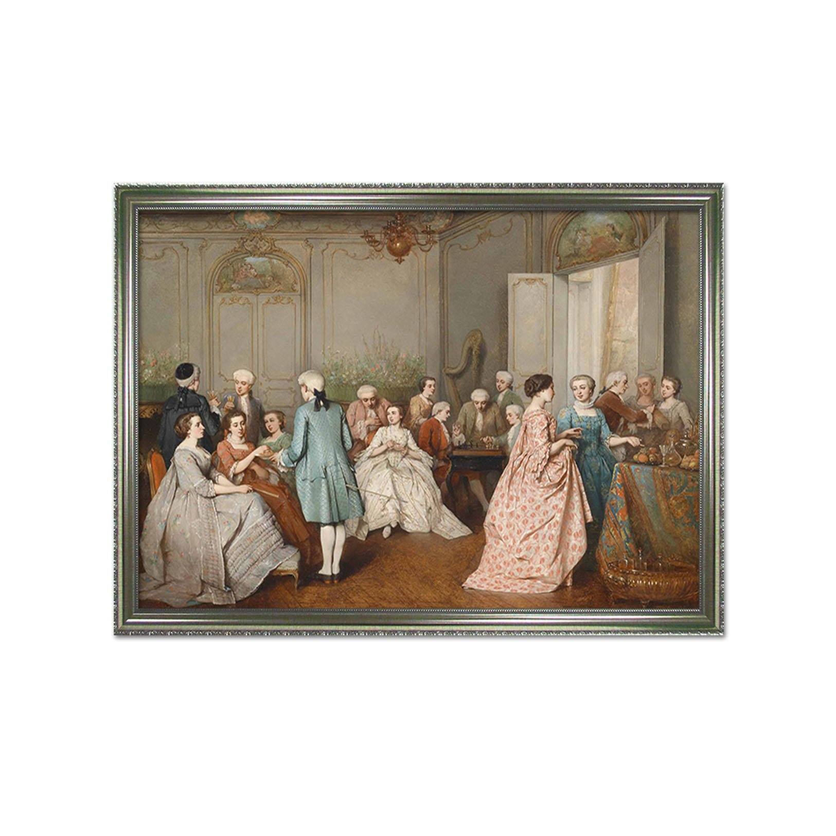 3D Get Together 034 Fake Framed Print Painting Wallpaper AJ Creativity Home