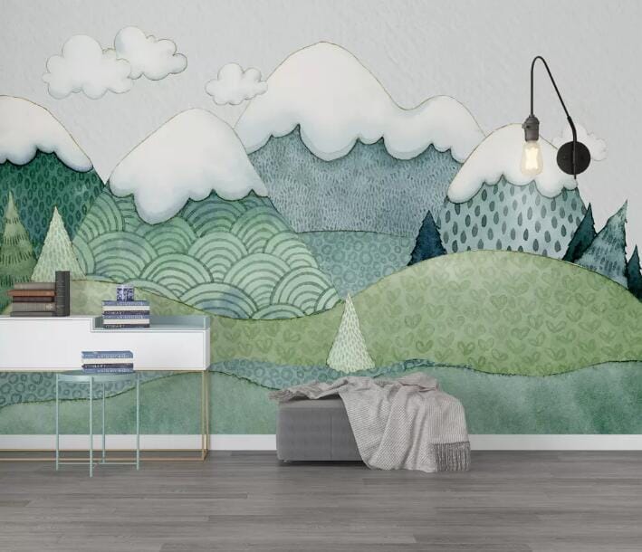 3D Green Forest 1620 Wall Murals Wallpaper AJ Wallpaper 2
