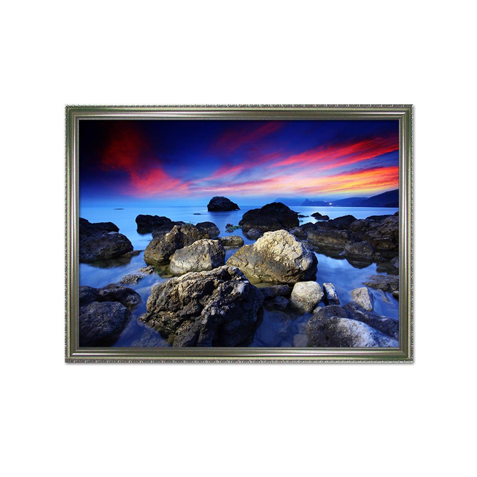 3D Evening Stones 069 Fake Framed Print Painting Wallpaper AJ Creativity Home