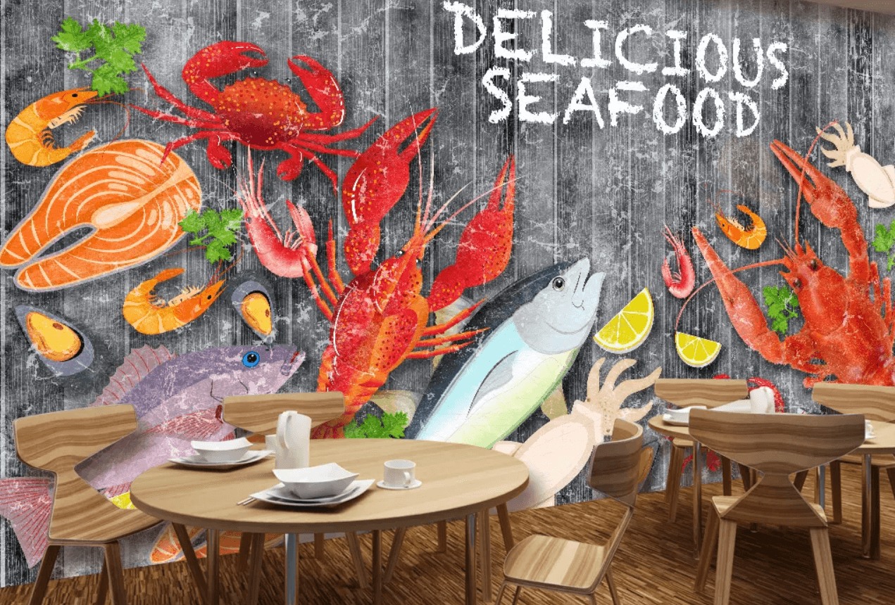 3D Lobster Fish 441 Wallpaper AJ Wallpaper 2