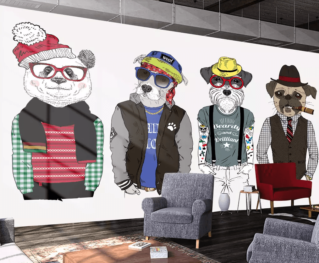 3D Dressing Animals 95 Wallpaper AJ Wallpaper 2