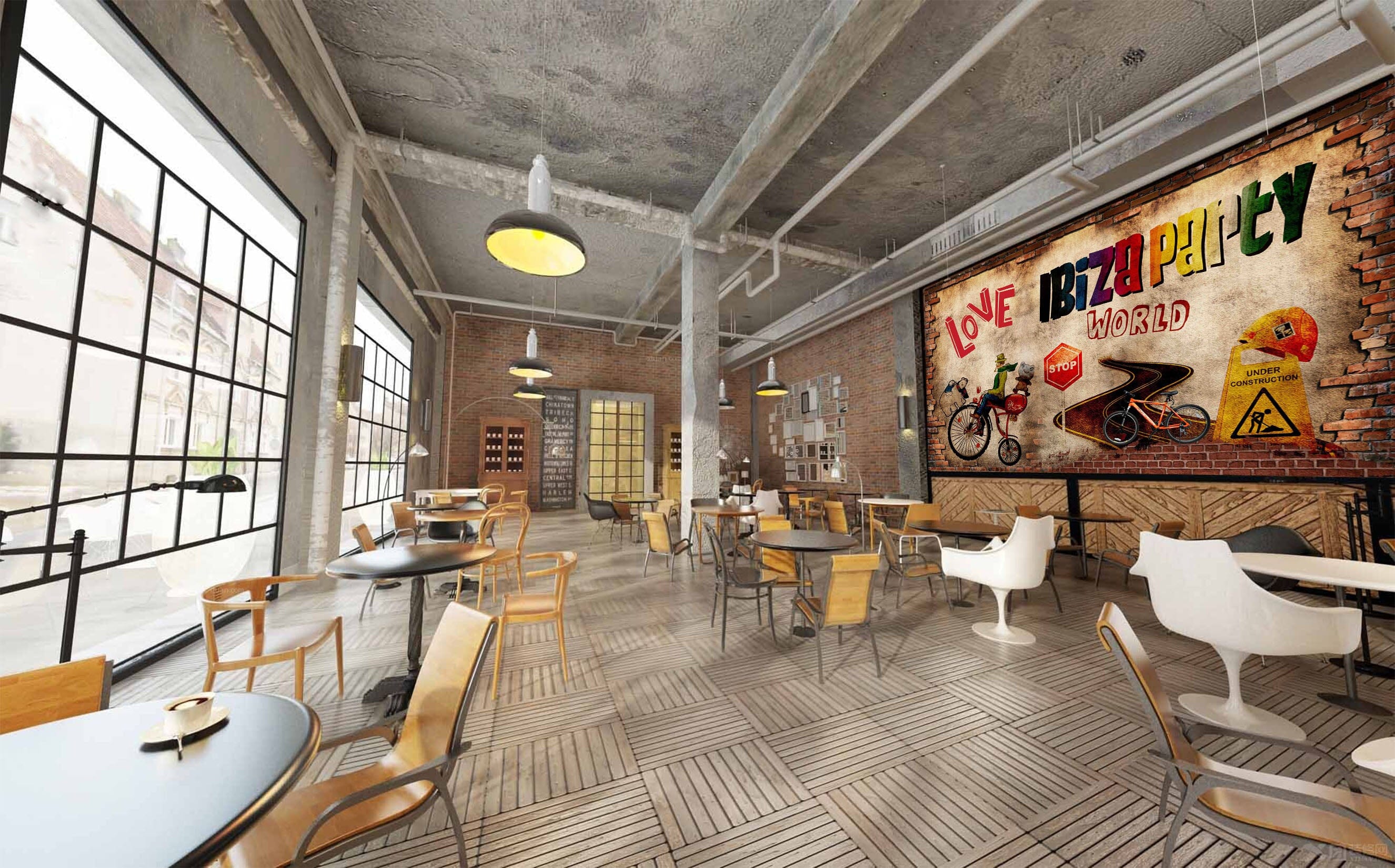 3D Happy Working 3007 Wall Murals Wallpaper AJ Wallpaper 2