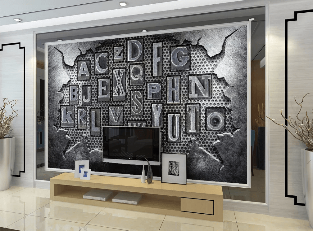 3D Letter Card 45 Wallpaper AJ Wallpaper 2