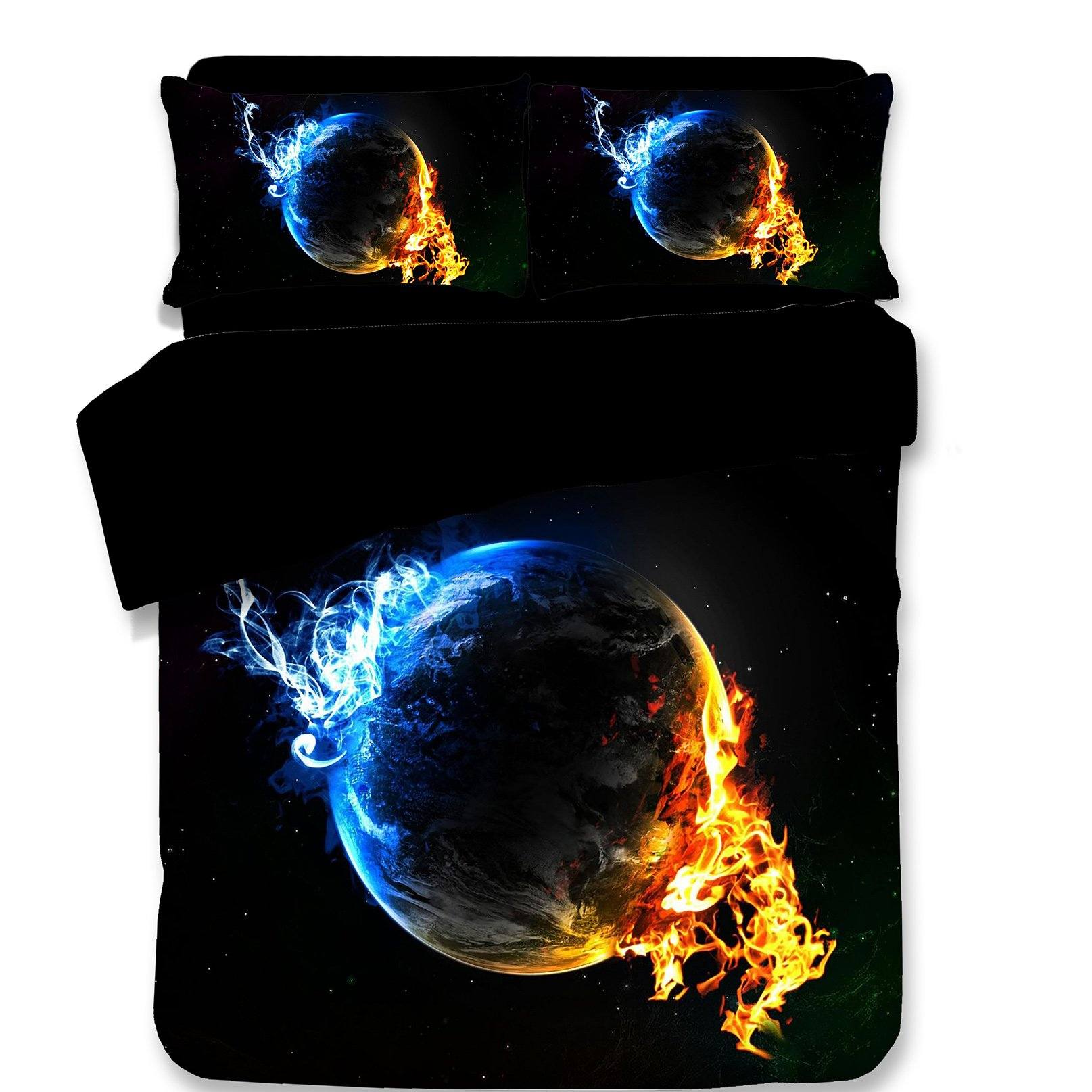 3D Water Fire Earth 114 Bed Pillowcases Quilt Wallpaper AJ Wallpaper