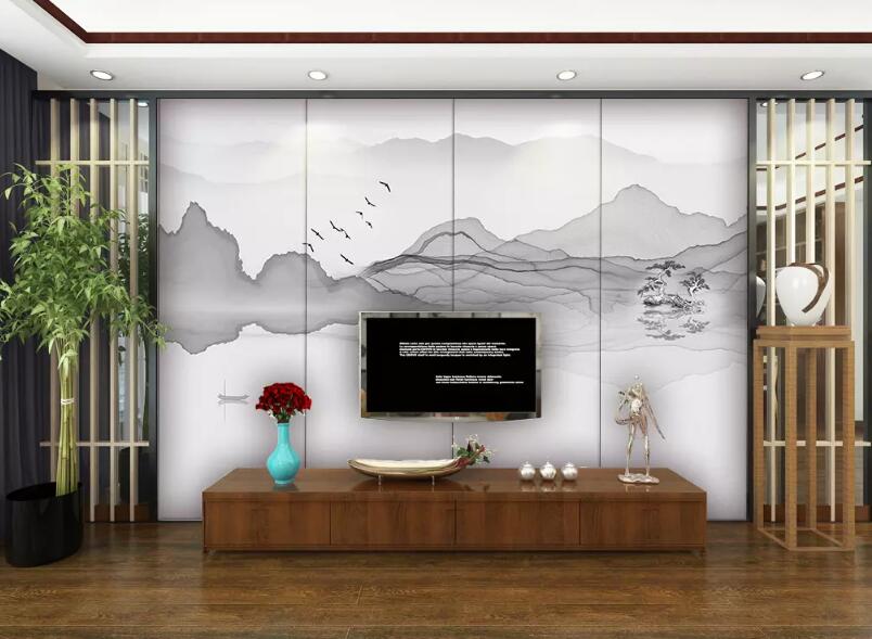 3D Water Mountain 311 Wall Murals Wallpaper AJ Wallpaper 2