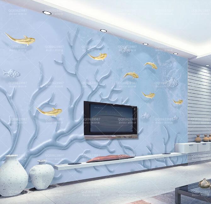 3D Submarine Fish 1274 Wall Murals Wallpaper AJ Wallpaper 2