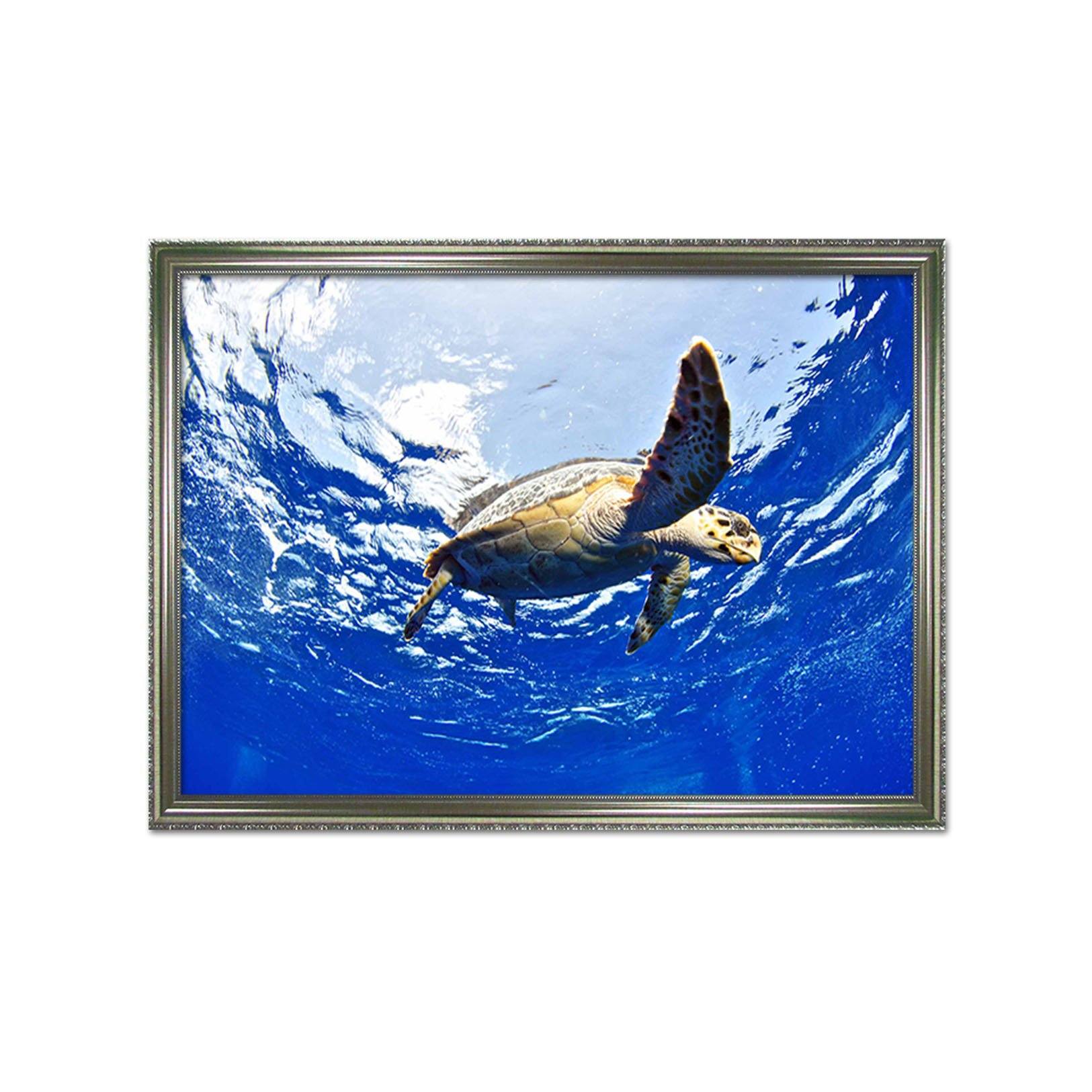 3D Turtle Tour 082 Fake Framed Print Painting Wallpaper AJ Creativity Home