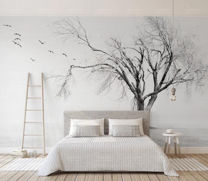 3D Tree Bird 1085 Wall Murals Wallpaper AJ Wallpaper 2